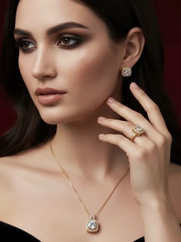 Gold_With_Diamonds_Starlight_Glamour_Set_For_Women